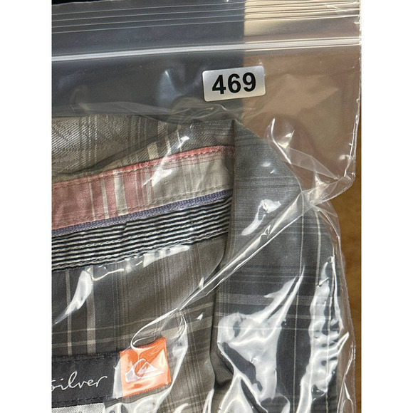 Quiksilver Shirt Mens XL Extra Large Button Plaid‎ Aloha Camp Western - Picture 14 of 14